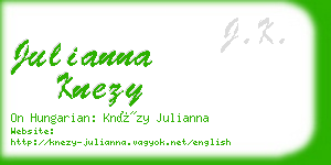 julianna knezy business card